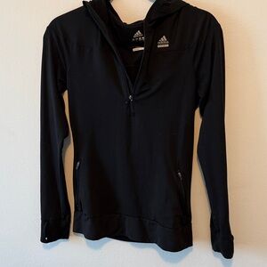 Adidas Black Half-Zip Hoodie